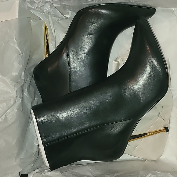 NINE West Leather High Heel Dress Booties - Picture 3 of 10